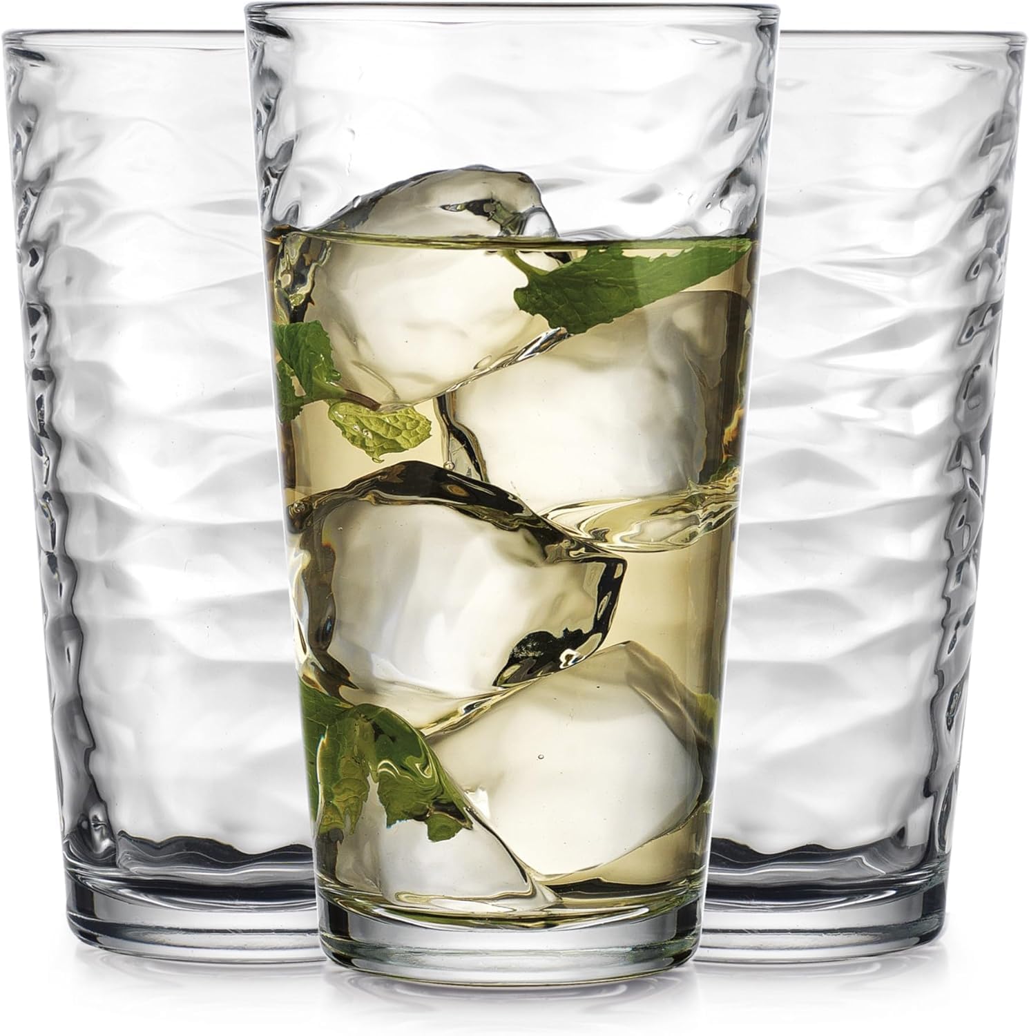 Highball Glass Set - Set of 10 Highball Glass Cups,