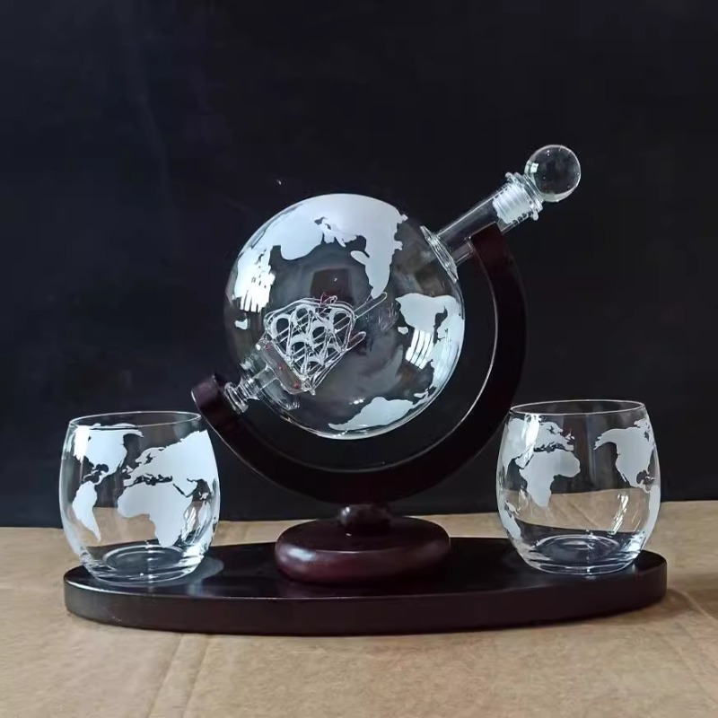 Creative Globe Decanter Set wi - Decanter Globe Set reseña y precio