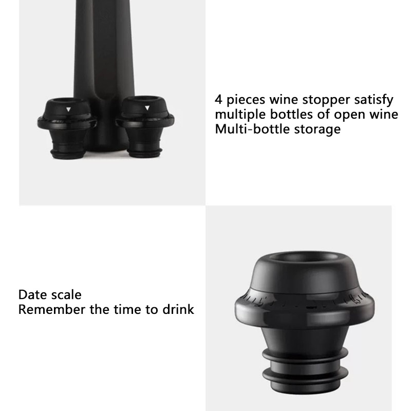 Vacuum Wine Stoppers Vacuum Pu - Wine Preservation Pump reseña y precio