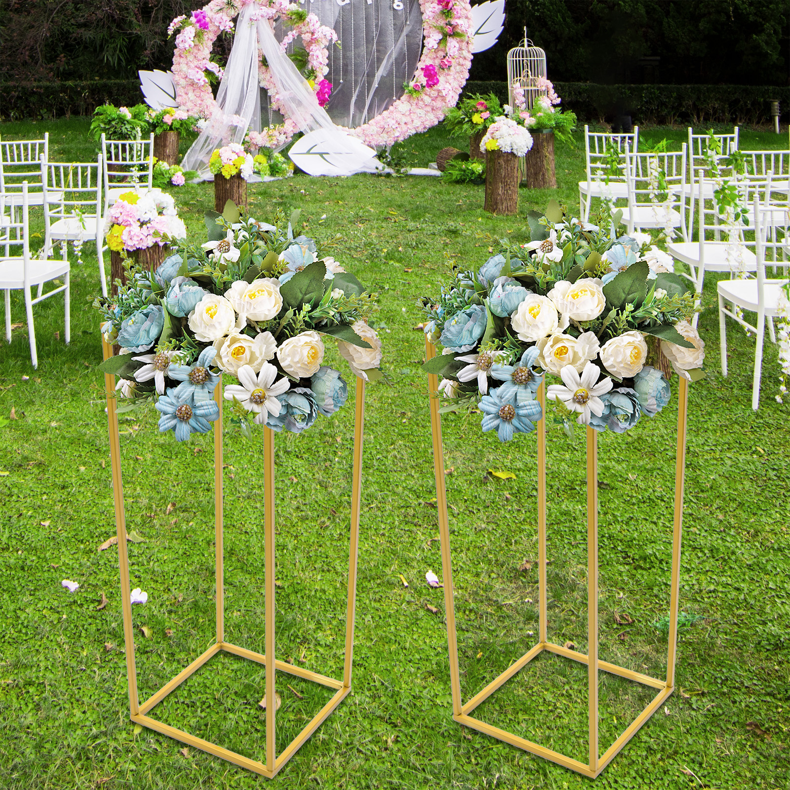 Multi-Scene Golden Flower Cent - Home Bar Stand reseña y precio