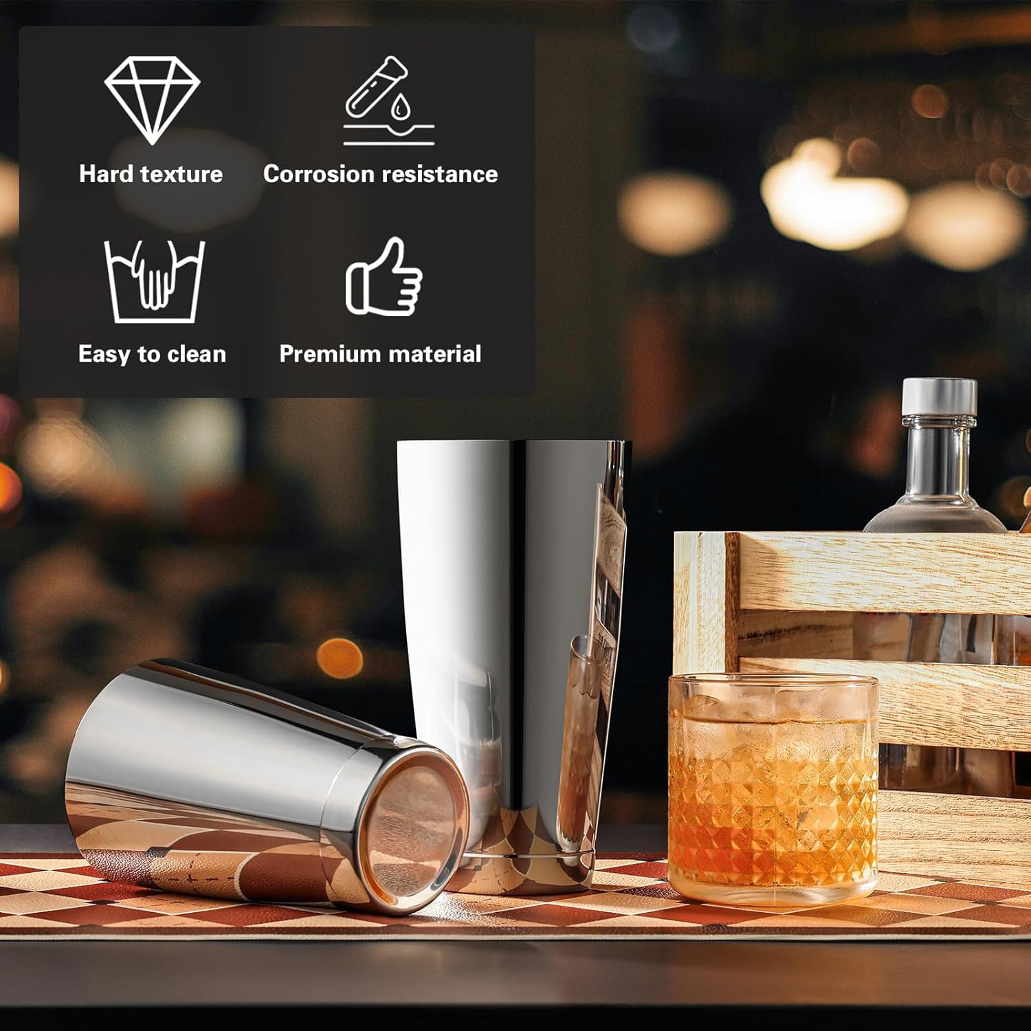 Boston Cocktail Shaker Set 18  - Boston Shaker Set reseña y precio