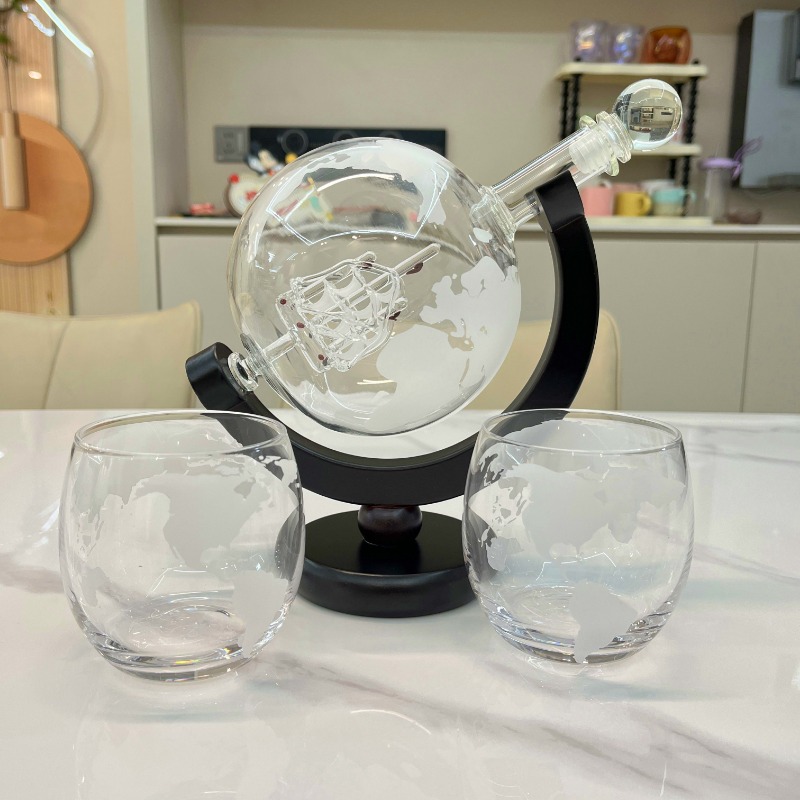 Creative Globe Decanter Set wi - Decanter Globe Set reseña y precio
