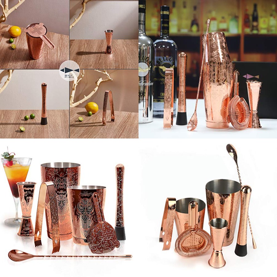 Sky Fish Bartender Kit Cocktai - Boston Shaker Set reseña y precio