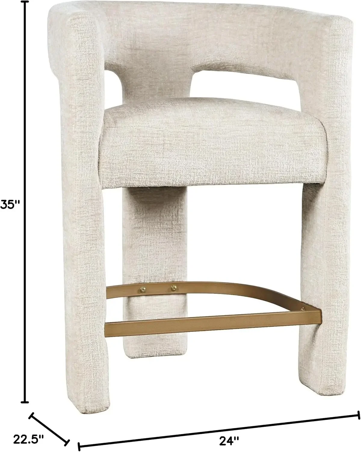 Jofran Upholstered Counter Sto - Home Bar And Counter reseña y precio