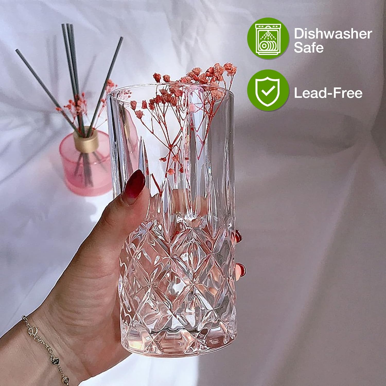 8-Piece Crystal Glass Set: 4 O - Old Fashioned Glass reseña y precio