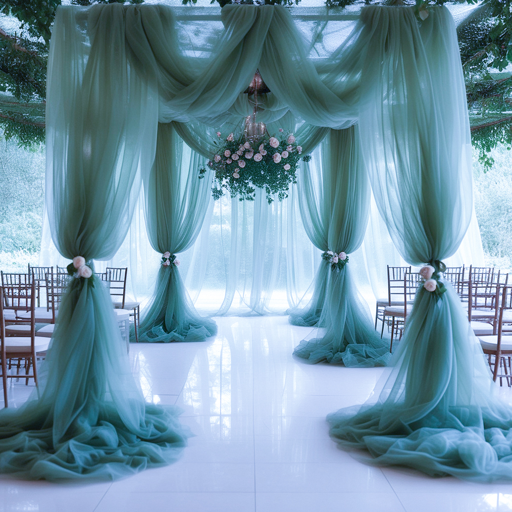 Sheer Tulle Decorative Curtain - Home Bargains reseña y precio
