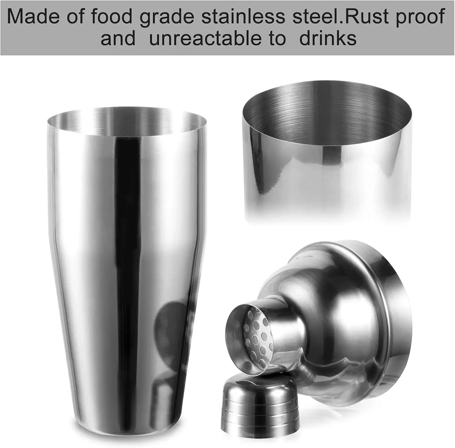 3/6pcs Cocktail Shaker Stainle - Boston Shaker Set reseña y precio