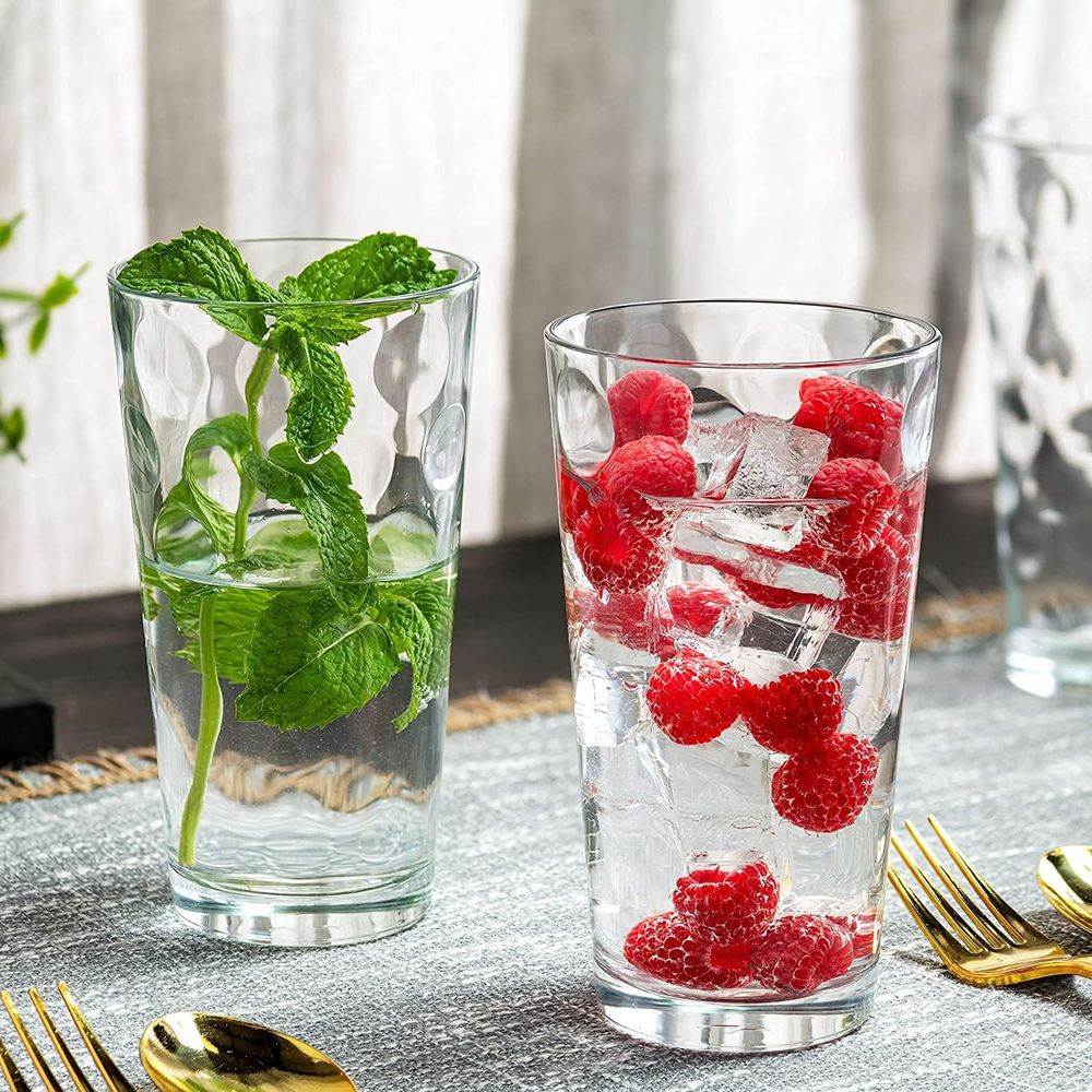 12-Piece Elegant Stackable Gla - Highball Glass Set reseña y precio