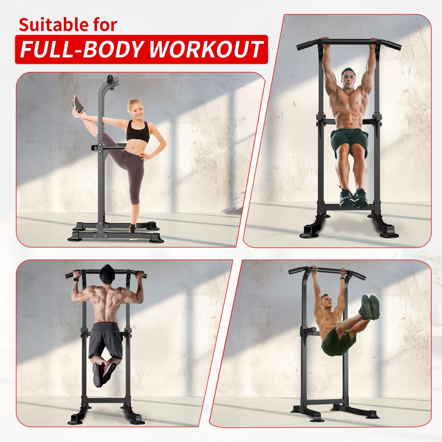 Adjustable Height Pull Up Bar  - Home Bar Stand reseña y precio