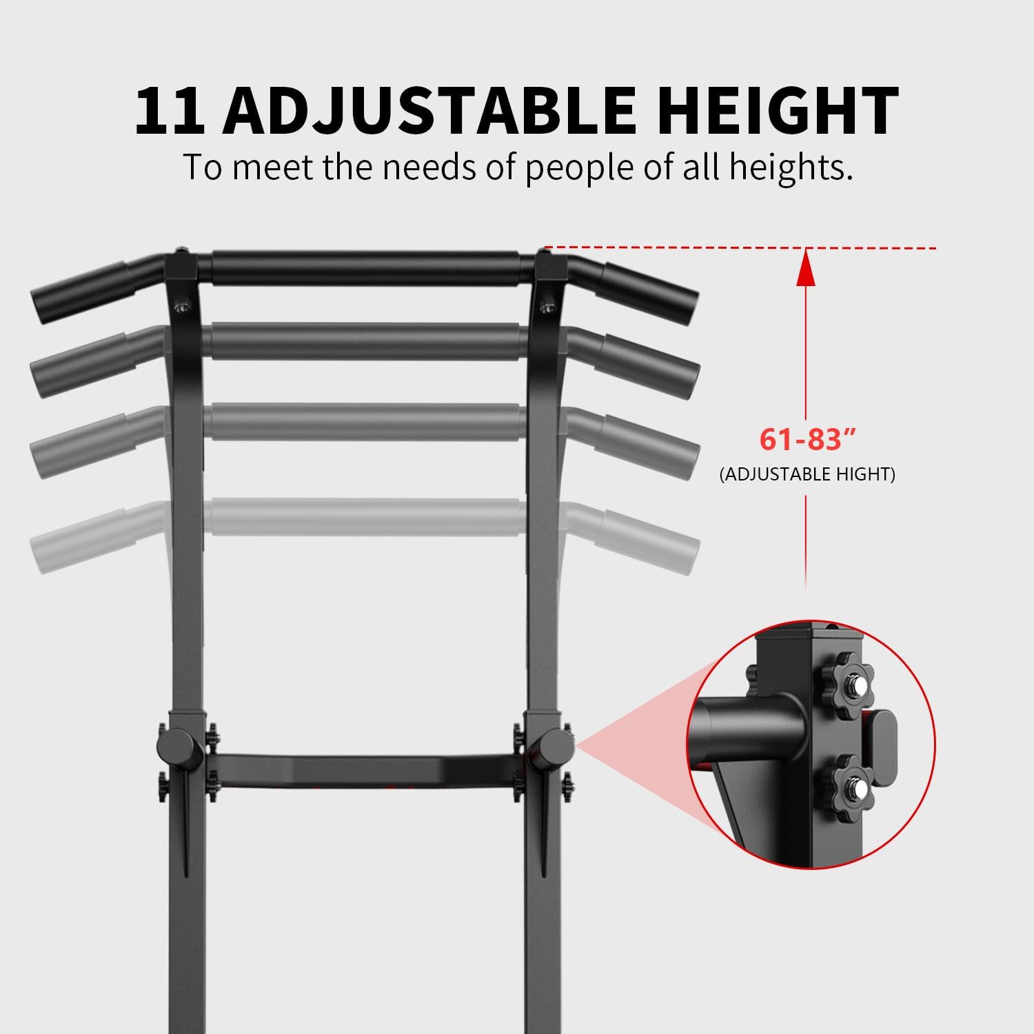 Adjustable Height Pull Up Bar  - Home Bar Stand reseña y precio