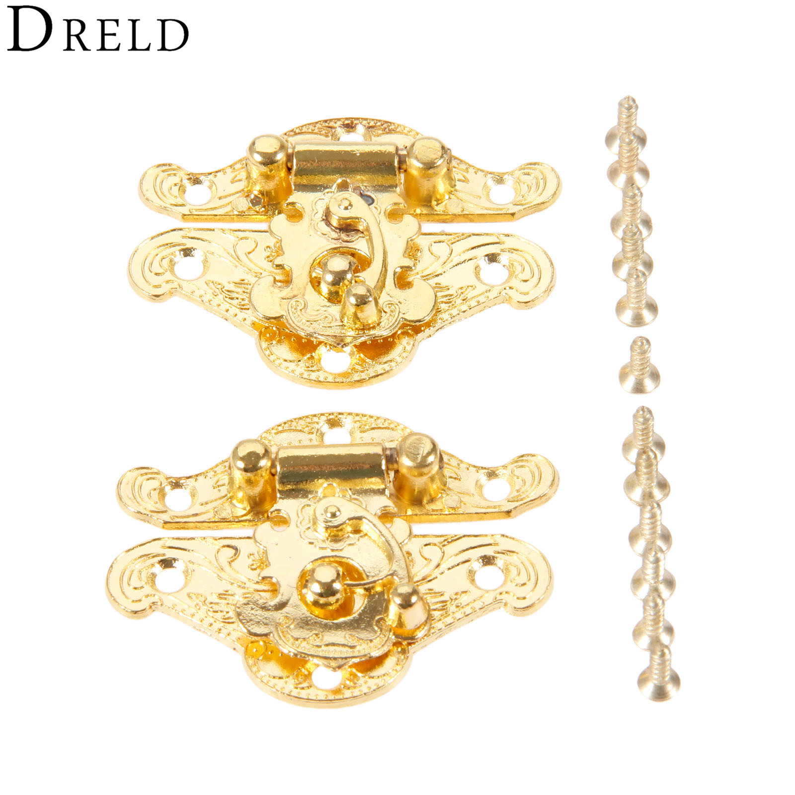 DRELD 2Pcs Antique Gold Box La - Bar Cart Gold reseña y precio