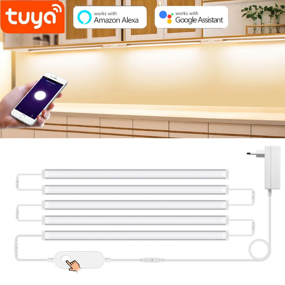 Smart Voice Control LED Kitche - Home Bar And Cabinet reseña y precio