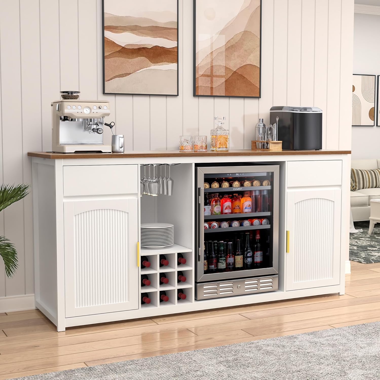 Extra Long Bar Cabinet Fridge  - Home Bar And Fridge reseña y precio