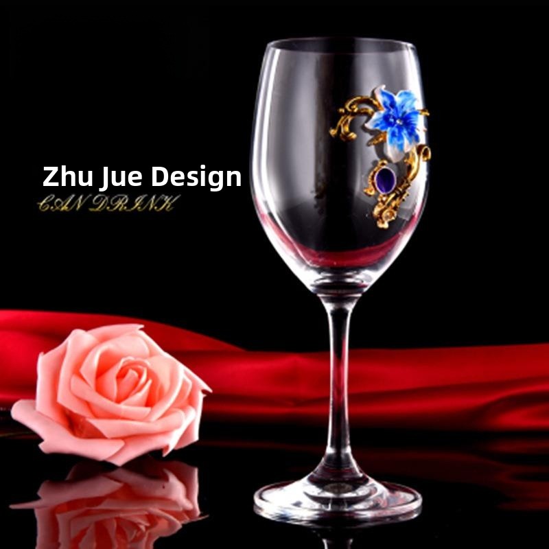 Elegant Enamel Red Wine Glasse - Highball Glass Set reseña y precio