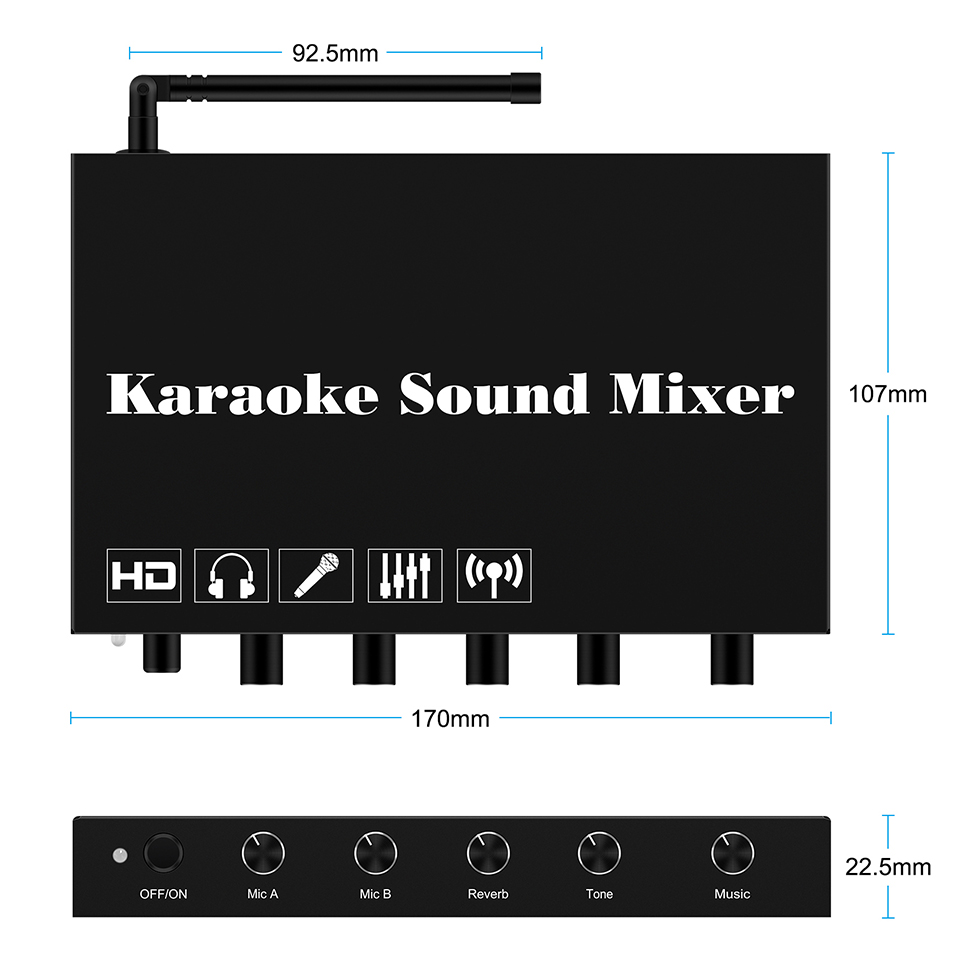 HDMI Karaoke Player Mixer Home - Home Bar And Theater reseña y precio