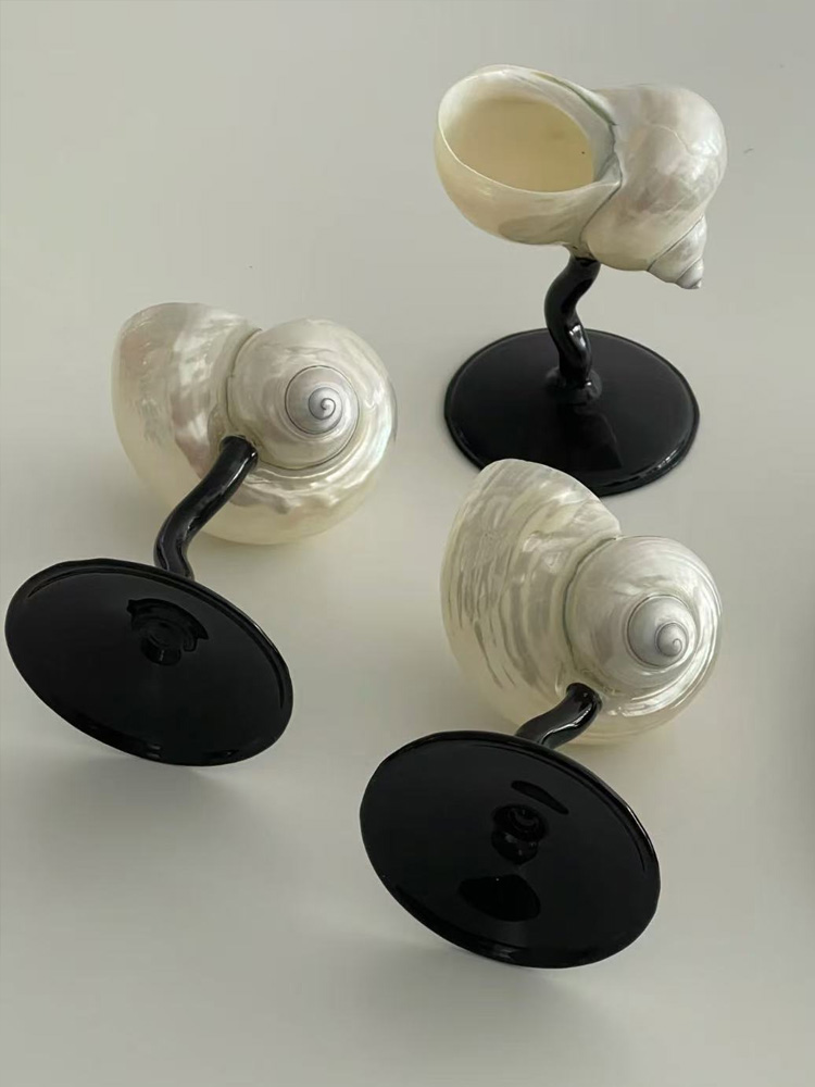 Natural Conch Wine Glass Bar a - Home Bar Setup reseña y precio