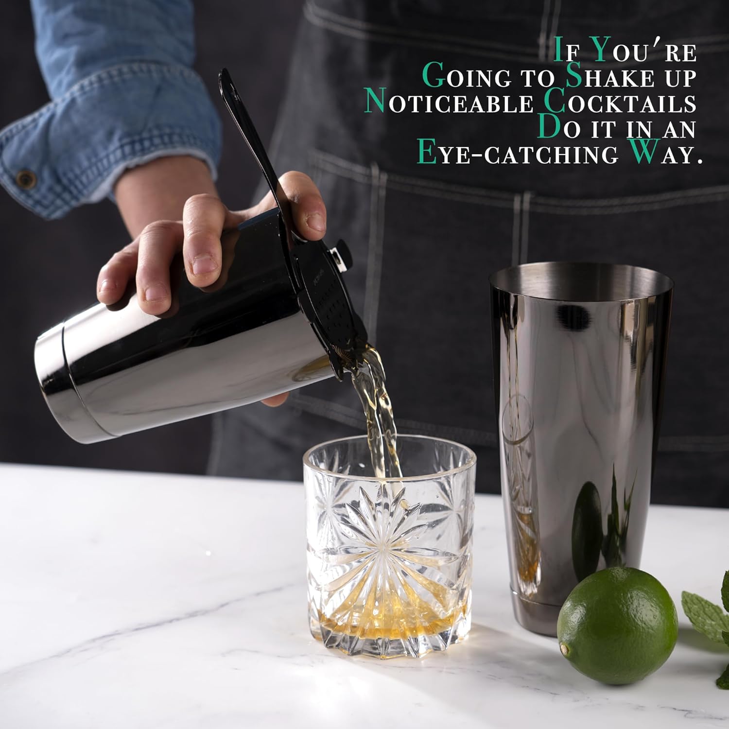 Cocktail Shaker Sets, 12 Pcs S - Boston Shaker Set reseña y precio