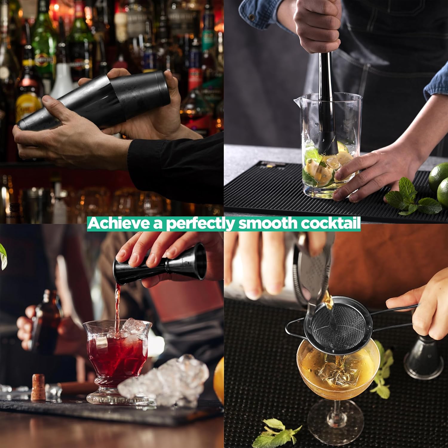 Cocktail Shaker Sets, 12 Pcs S - Boston Shaker Set reseña y precio