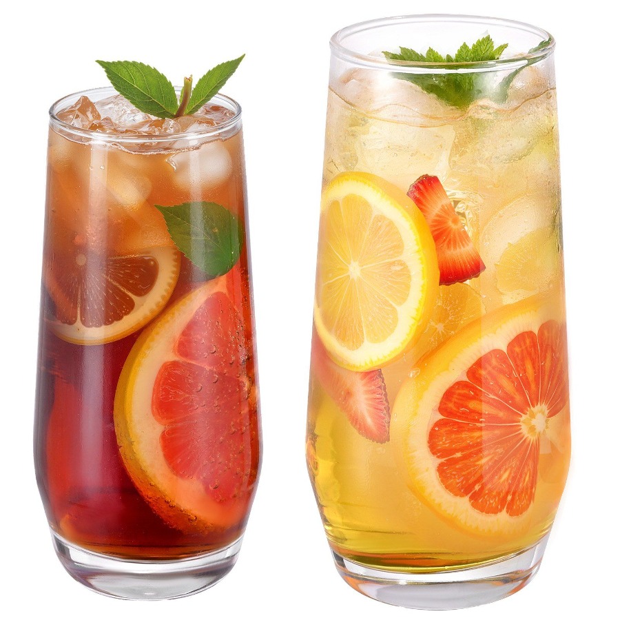 Drinking Glasses Set, 16-Piece - Highball Glass Set reseña y precio