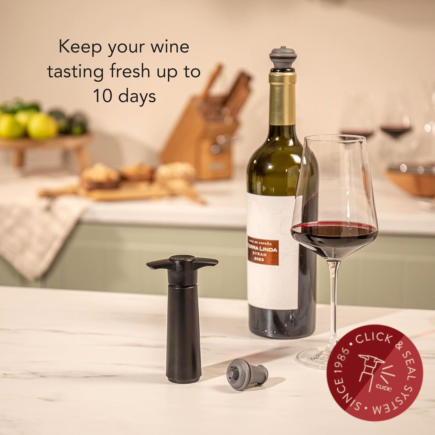 Wine Preserver Pump with 2 Vac - Wine Preservation Pump reseña y precio