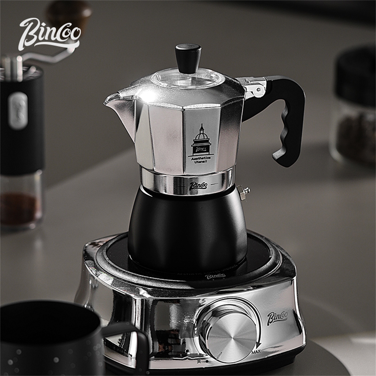 BINCOO Double Valve Moka Pot，E - Home Barista reseña y precio