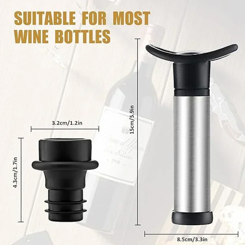 Vacuum Wine Pump Kit with Wine - Wine Preservation Pump reseña y precio