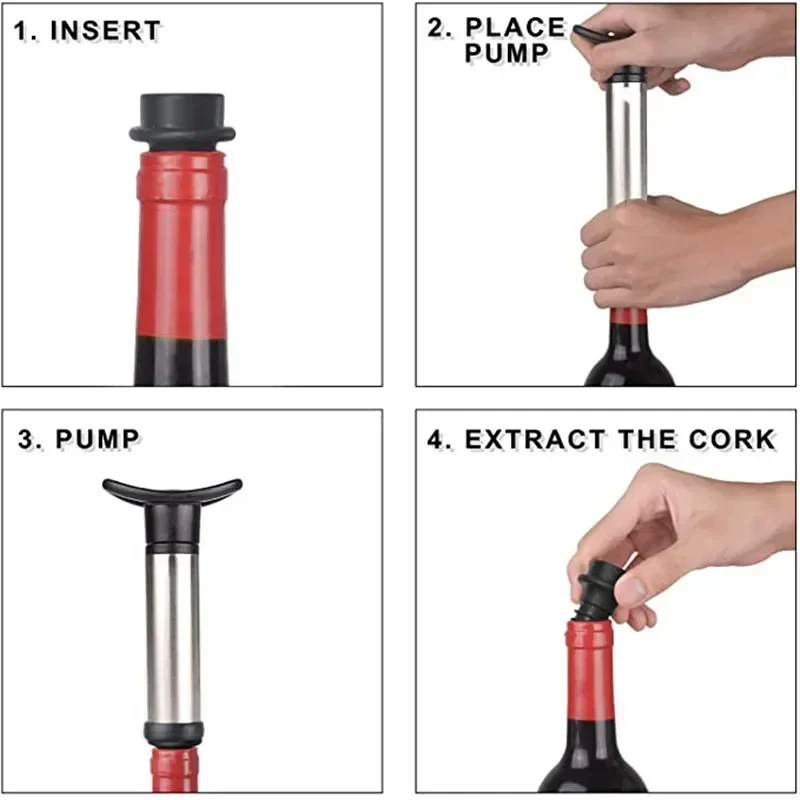 Vacuum Wine Pump Kit with Wine - Wine Preservation Pump reseña y precio