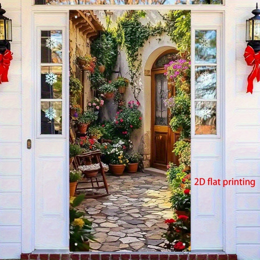 2D flat banner door curtain fe - Home Bargains reseña y precio