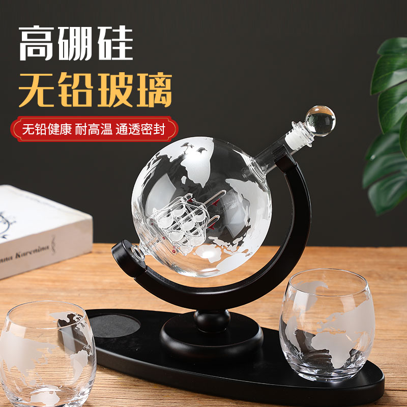 Globe sparkling wine glass bot - Decanter Globe Set reseña y precio