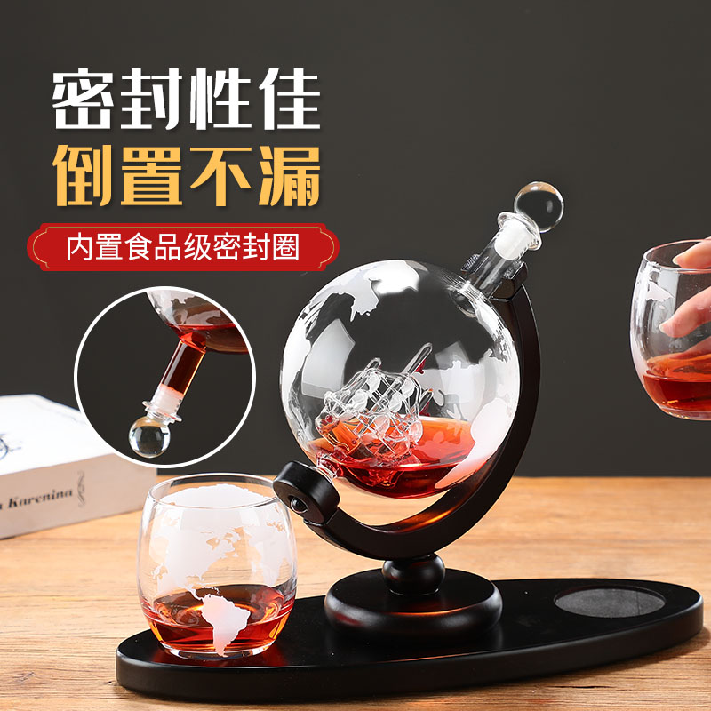 Globe sparkling wine glass bot - Decanter Globe Set reseña y precio