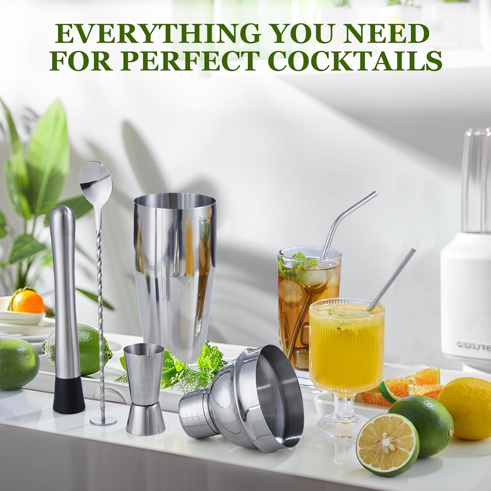 Boston Cocktail Shaker Set 23- - Boston Shaker Set reseña y precio