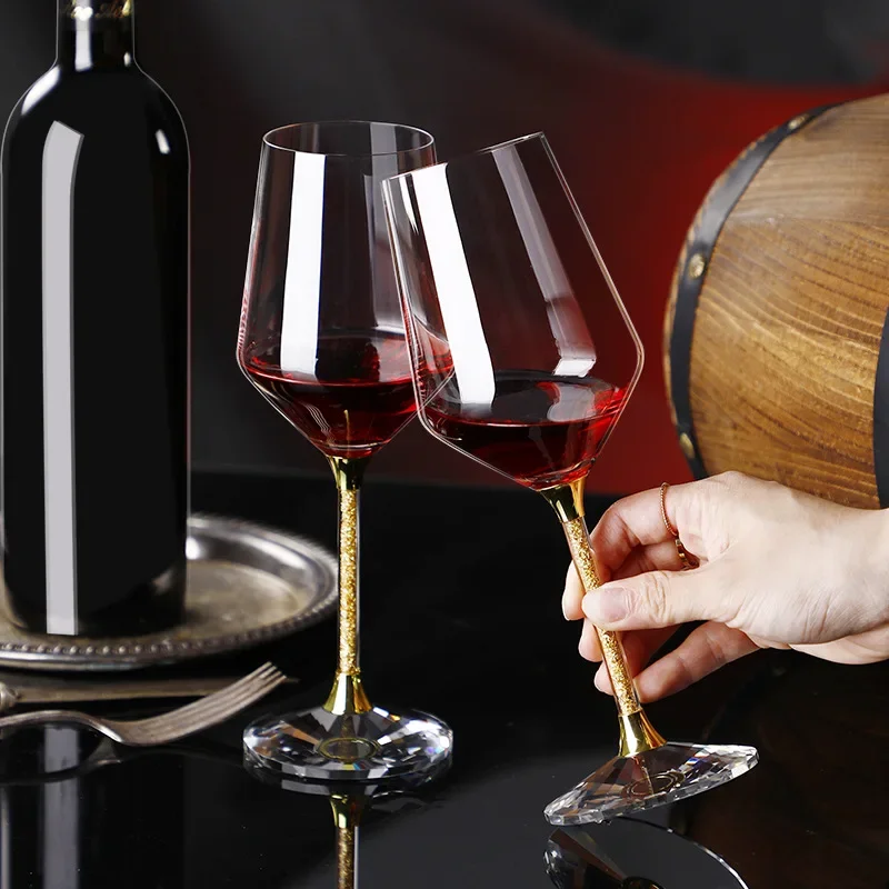 420ml Gold crystal red wine gl - Highball Glass Set reseña y precio