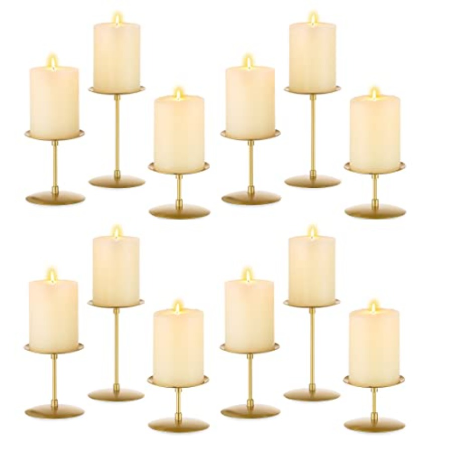 Pillar Candle Holders Candelab - Home Bar Stand reseña y precio
