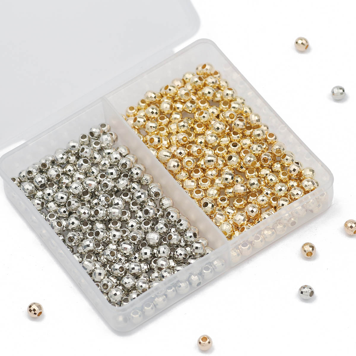 200PCS 4MM faceted round Loose - Bar Cart Gold reseña y precio