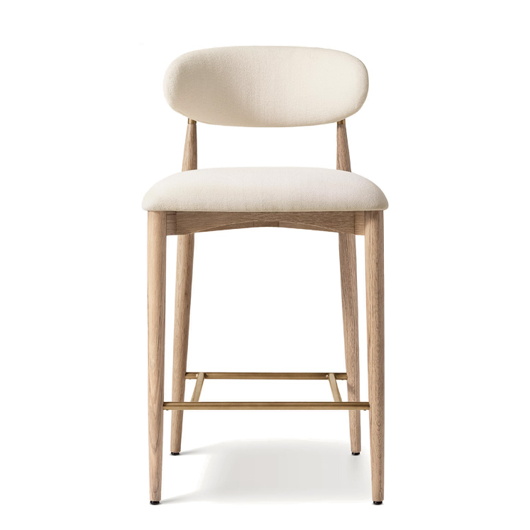 New Style Nordic Fabric Wood C - Home Bar Stools reseña y precio