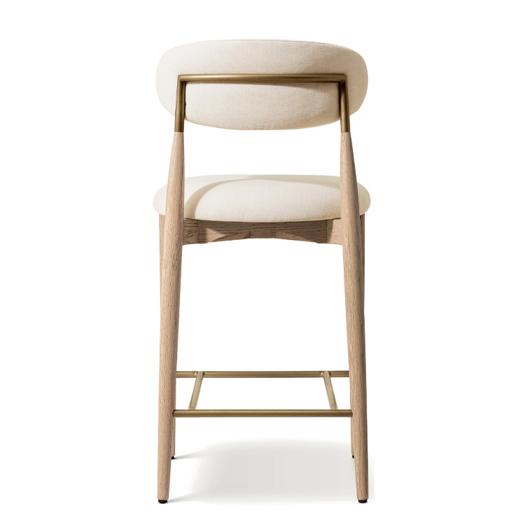 New Style Nordic Fabric Wood C - Home Bar Stools reseña y precio