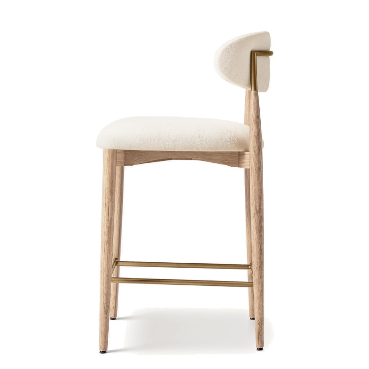 New Style Nordic Fabric Wood C - Home Bar Stools reseña y precio