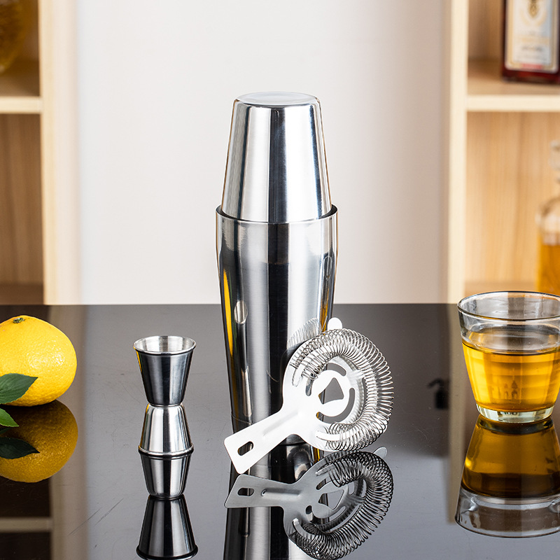 Stainless Steel Bar Tool Set C - Boston Shaker Set reseña y precio