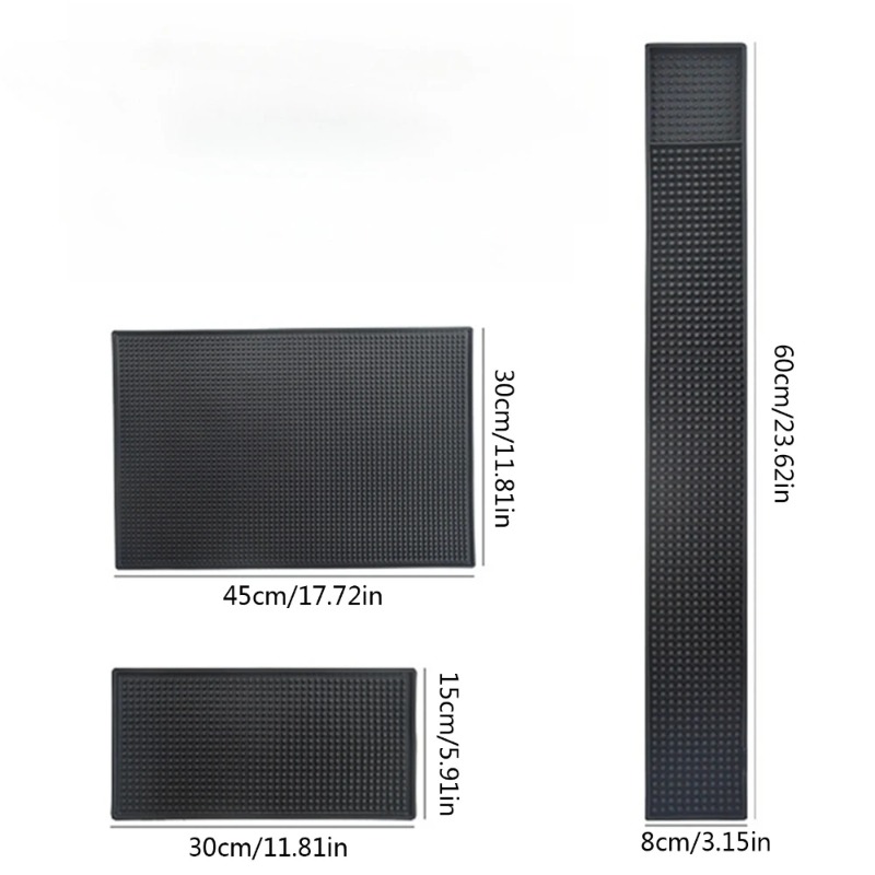 Bar Mat Rubber Dish Drying Mat - Home Bar Setup reseña y precio