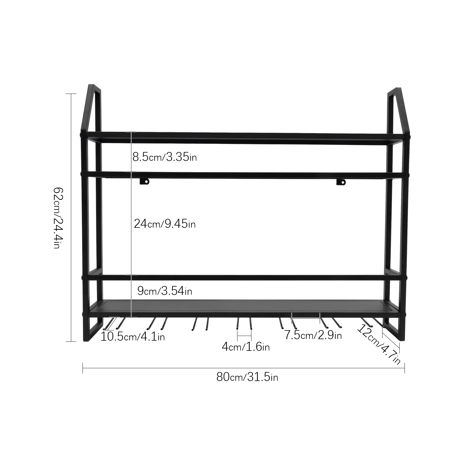 Double-layer Wine Rack Wall-Mo - Home Bar Stand reseña y precio