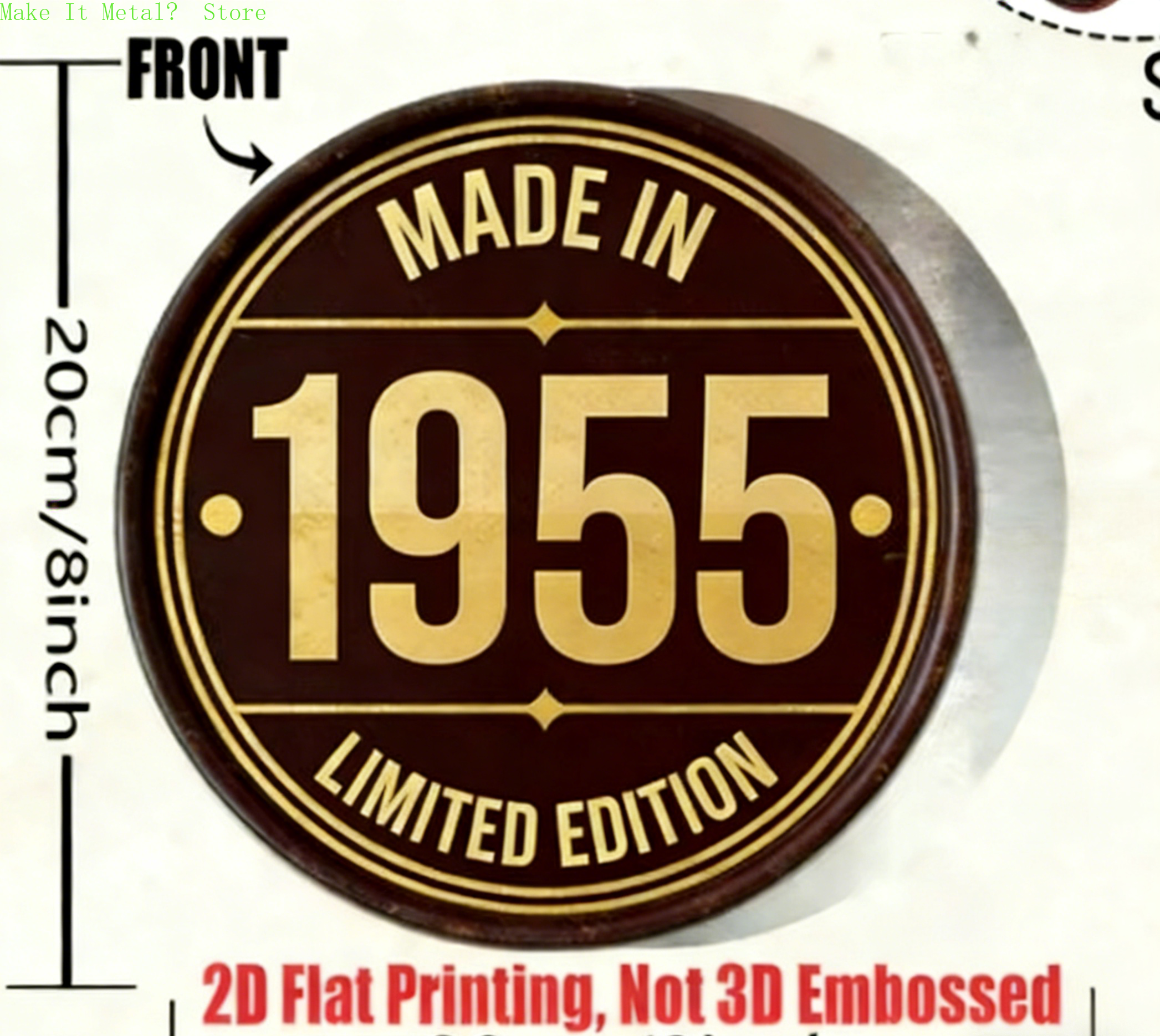 Made in 1961 20cm/8inch 2D Fla - Home Bar Cafe reseña y precio