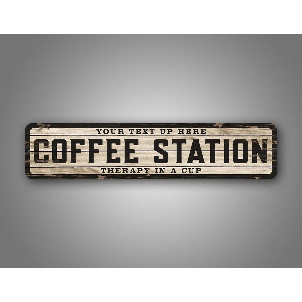 Custom Text Logo Weathered Woo - Home Bar Cafe reseña y precio