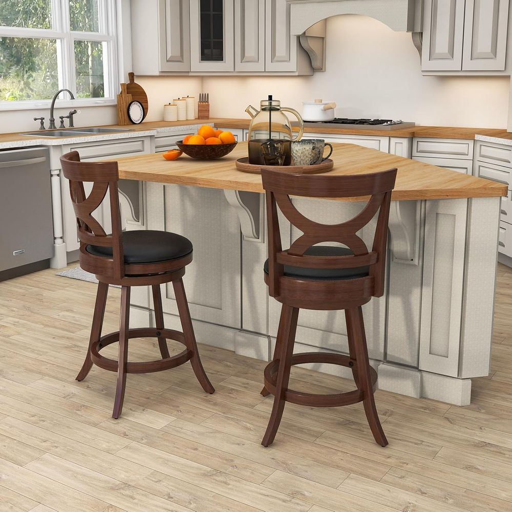 Bar Stools Set o 2, 24'' 360-D - Home Bar Stools reseña y precio