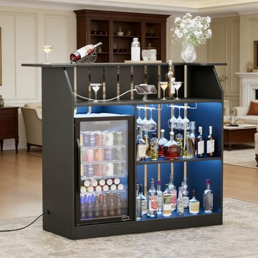 U-Shape Bar Table for home bar - Home Bar And Fridge reseña y precio