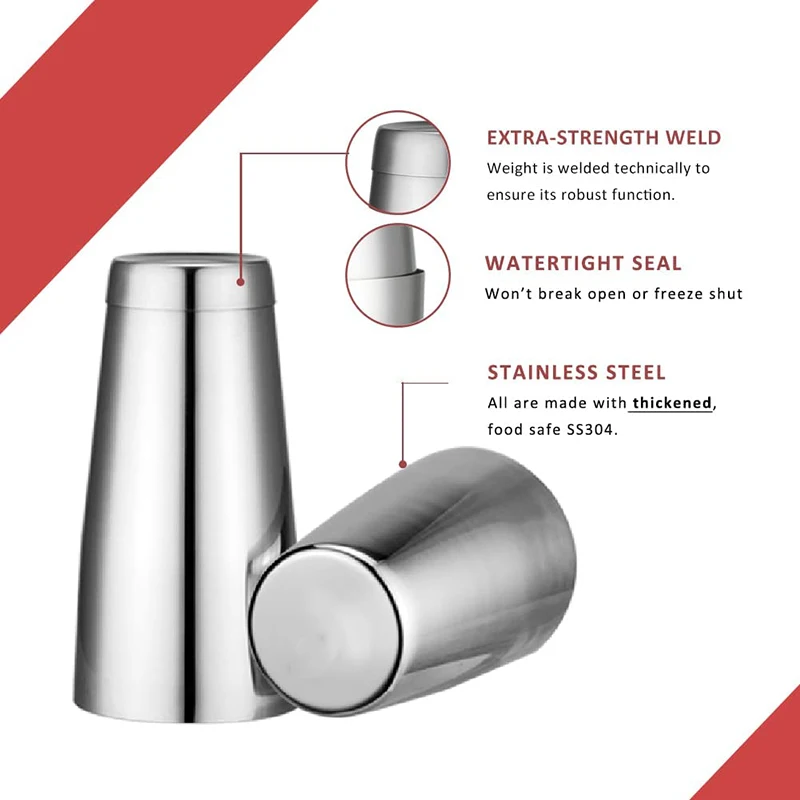 18oz & 28oz Cocktail Shaker Se - Boston Shaker Set reseña y precio