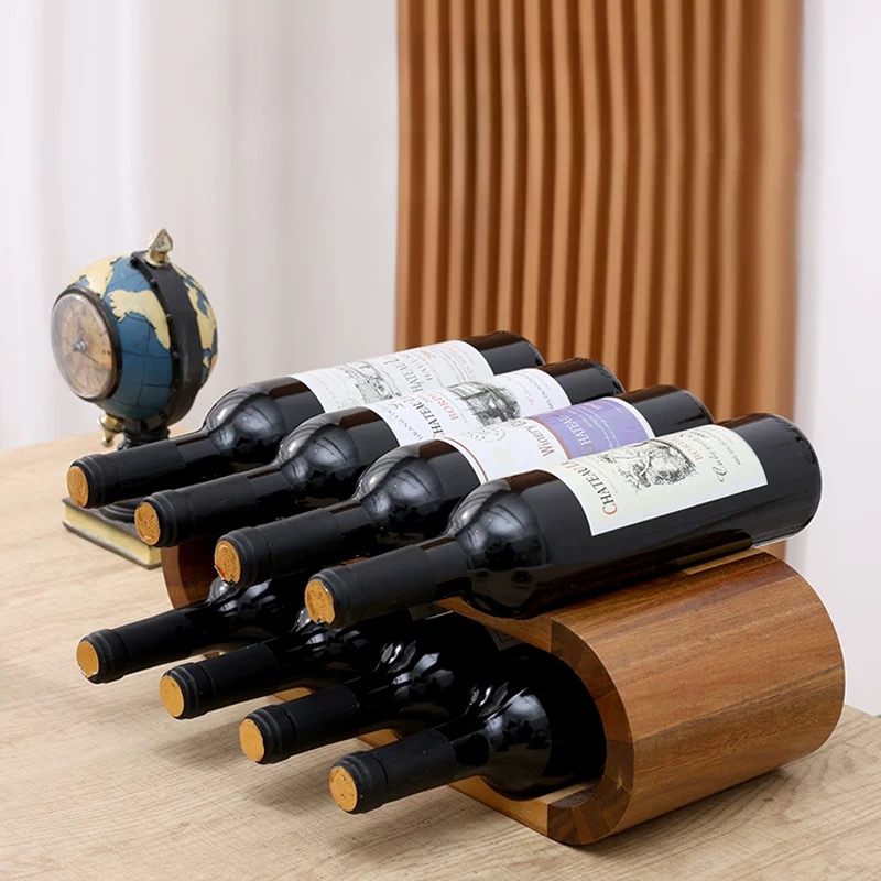 Wooden Double-layer Red Wine D - Home Bar Setup reseña y precio
