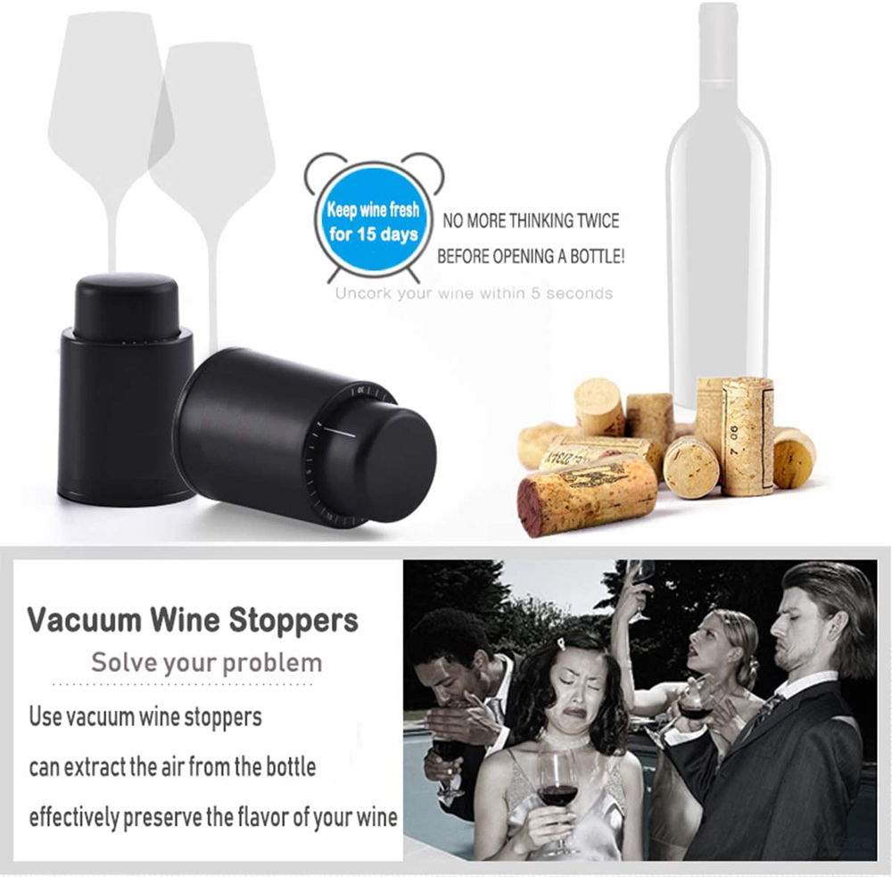 Vacuum Wine Bottle Stopper Sea - Wine Preservation Pump reseña y precio