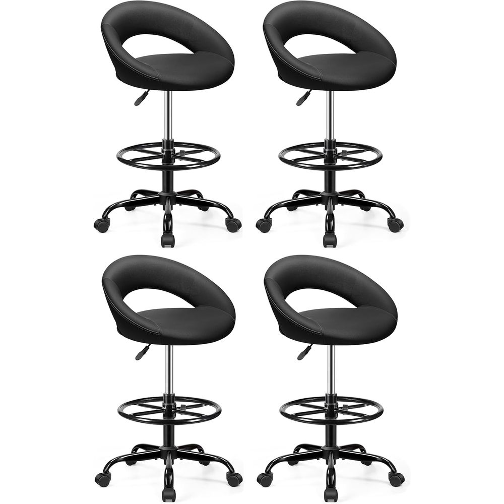 Adjustable Swivel Bar Stools w - Home Bar Stools reseña y precio