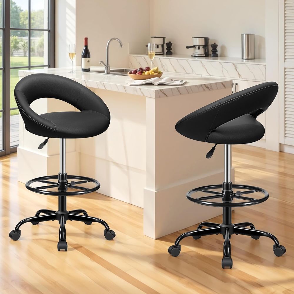 Adjustable Swivel Bar Stools w - Home Bar Stools reseña y precio