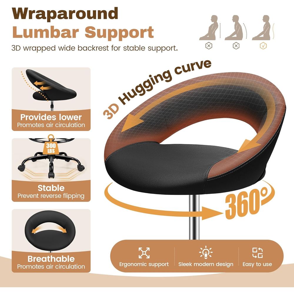 Adjustable Swivel Bar Stools w - Home Bar Stools reseña y precio